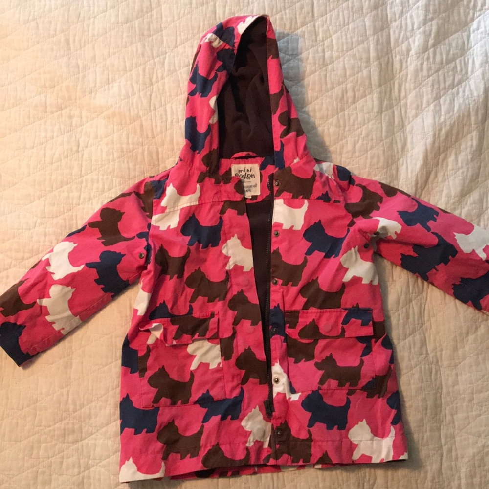 Mini Boden Scottie dog coat